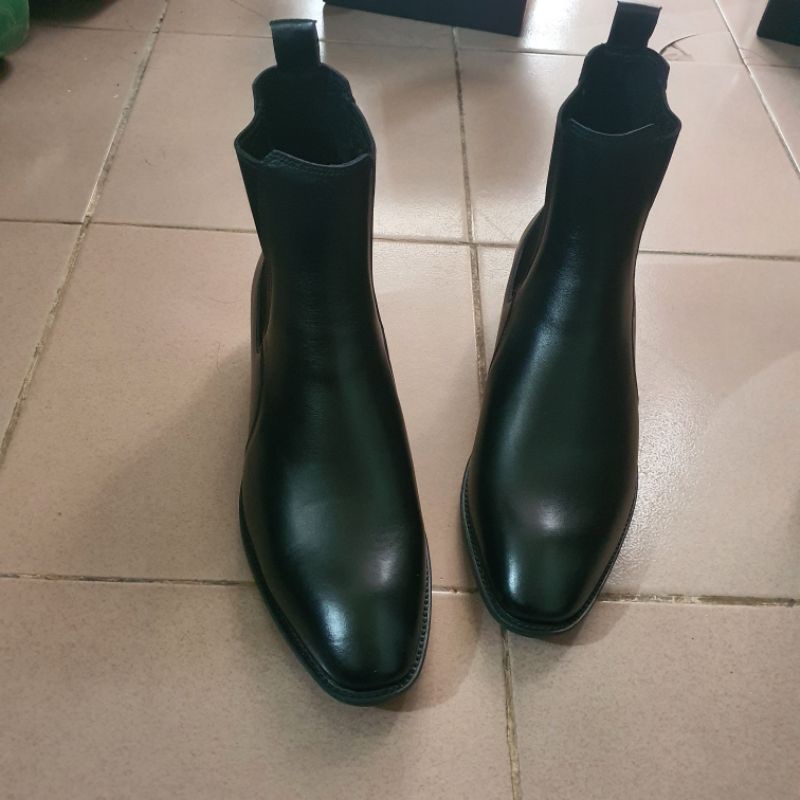 Giày nam Chelsea Boot tăng cao đế cao su 2 mẫu chun chéo 4cm chun thẳng 3cm,giày boot cao cổ Chelsea boots,Bốt Da nam