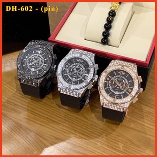 Đồng hồ HBL nam nữ - đồng hồ cặp đôi hàng đẹp full diamond - bảo hành 12th