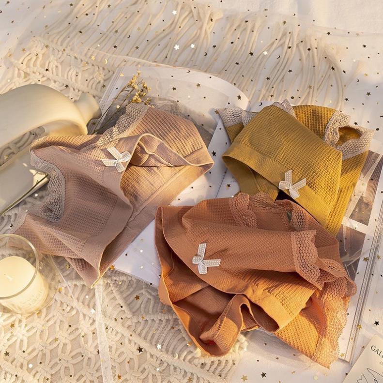 Quần Lót Cotton Nơ Tông Màu Solid Color - LADY
