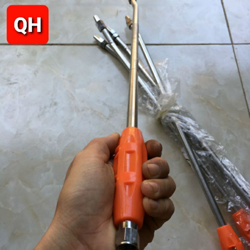 cần xịt rửa xe inox đai 60cm