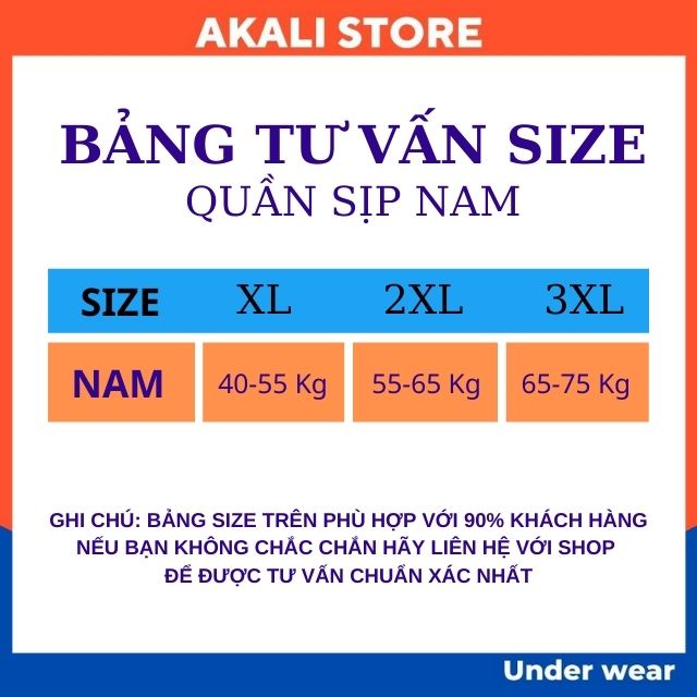 Quần lót nam Boxer thun lạnh co giãn 4 chiều, Quần sịp nam Boxer cạp cao kháng khuẩn Big Size  SD01 - AKALI
