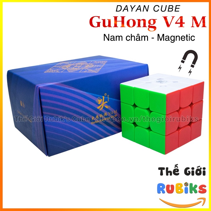 Rubik DaYan GuHong V4 M Có Nam Châm - Rubik 3x3 Cao Cấp (Hãng Mod M)