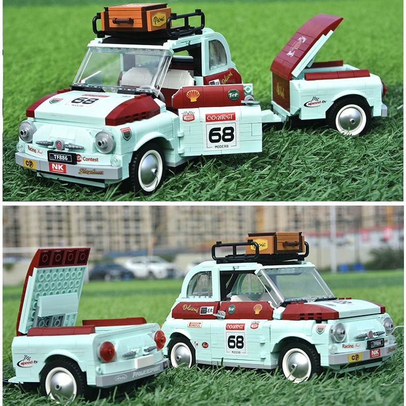 Đồ chơi lắp ráp Mô hình 19002 Siêu xe Creator Expert Trailer Car