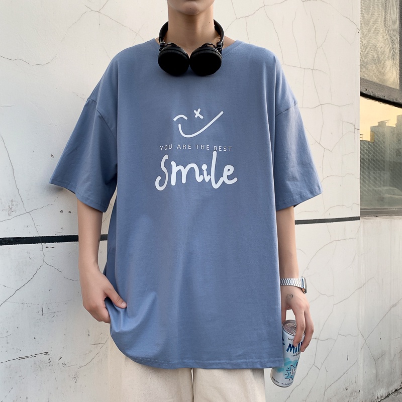 Áo Thun Ngắn Tay Dáng Rộng Thời Trang Mùa Hè Giản Dị Dành Cho Nam M-3XL