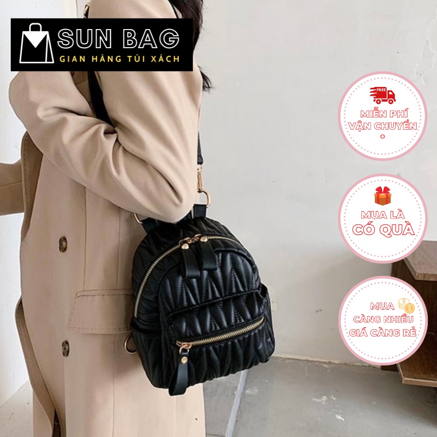 Balo Túi xách nữ đeo chéo, túi đi chơi, đi học, da cao cấp size 20cm SB188