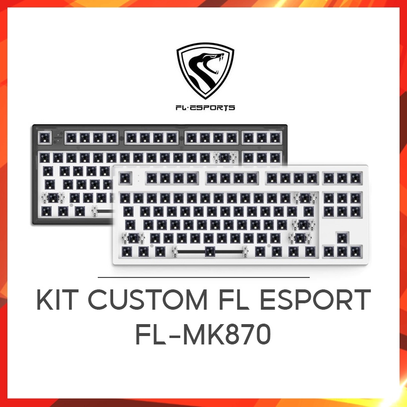 [Mã ELHAMS5 giảm 6% đơn 300K] KIT custom FL Esport FL-MK870 không dây Mạch xuôi | 3 Mode – Hotswap – RGB