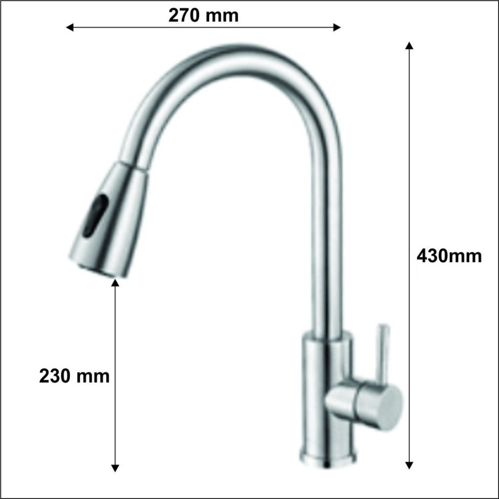 [ Hàng Mới Về ]  Bộ vòi rửa chén bát nóng lạnh dây kéo rút inox 304 2 chế độ nước, cần xoay 360 độ tiện dụng siêu bền