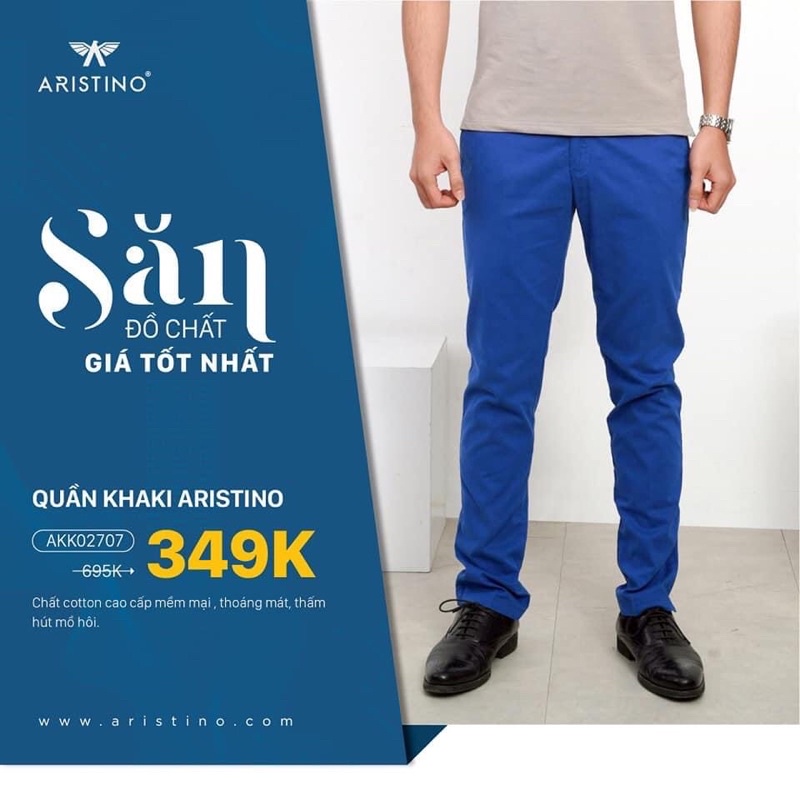 Quần kaki Aristino AKK02707 695K sale còn #179K