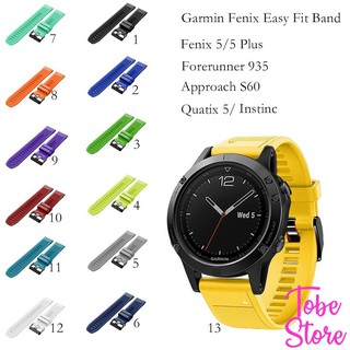 Dây đeo QUICK FIT thay thế bằng silicon bền đẹp, thời trang cho đồng hồ Garmin Fenix 5 Forerunner 935 Approach S60