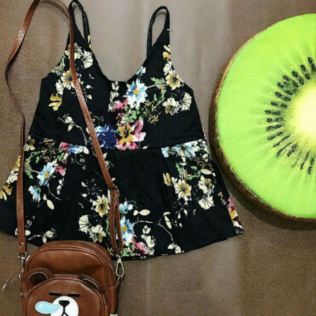 Áo baby doll hai dây tặng kèm băng đô cài tóc