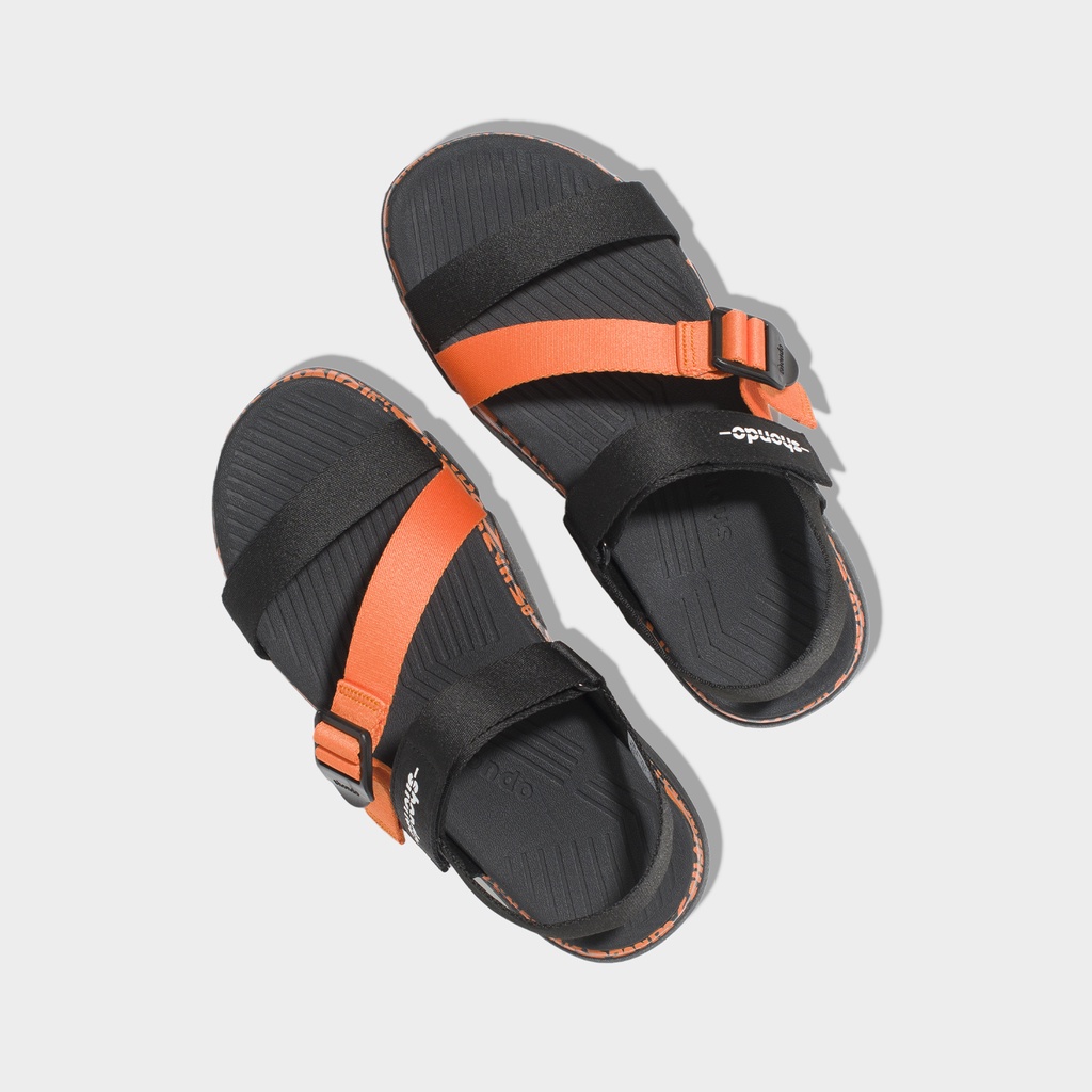 Giày sandal SHONDO F7 track MONOGRAM vẽ tay cam F7T1089