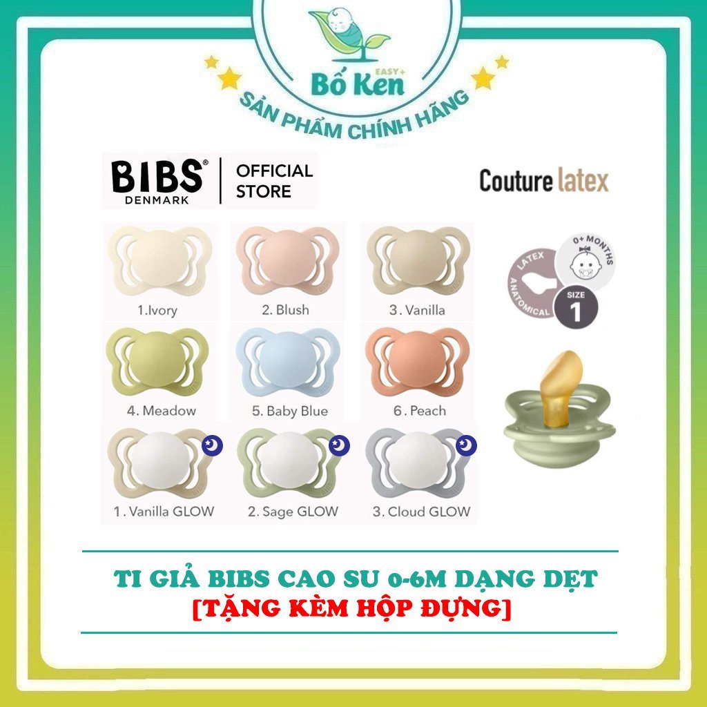 Shop Bố Ken Ti Ngậm Bibs Couture &amp; Delux [100% Hàng Chính Hãng,Tặng Kèm Hộp Đựng ]