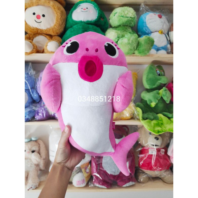 Gấu bông baby shark- pinkfong,cá mập bông đáng yêu ảnh thật , gấu nhồi bông quà tặng