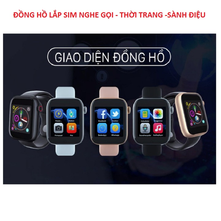 Đồng Hồ Thông Minh, Đồng Hồ Nam Và Nữ Kết Nối Điện Thoại Z6 Lắp Sim Nghe Gọi Thời Trang