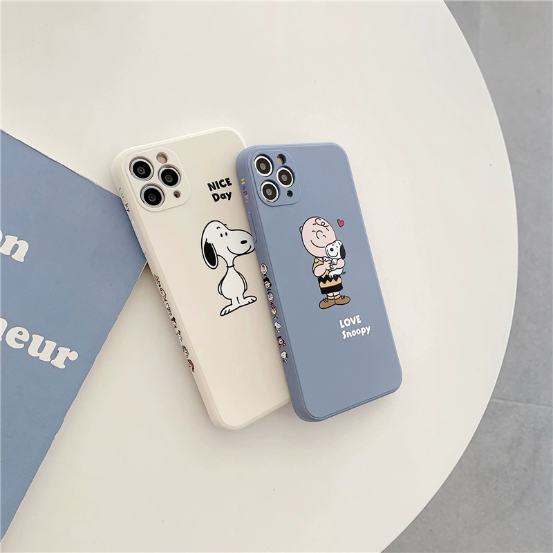 Ốp lưng iphone vuông cạnh hình snoopy 5s/6/6plus/6s/6splus/7/7plus/8/8plus/x/xr/xs/11/12/pro/max/plus/promax-Awifi X5-10