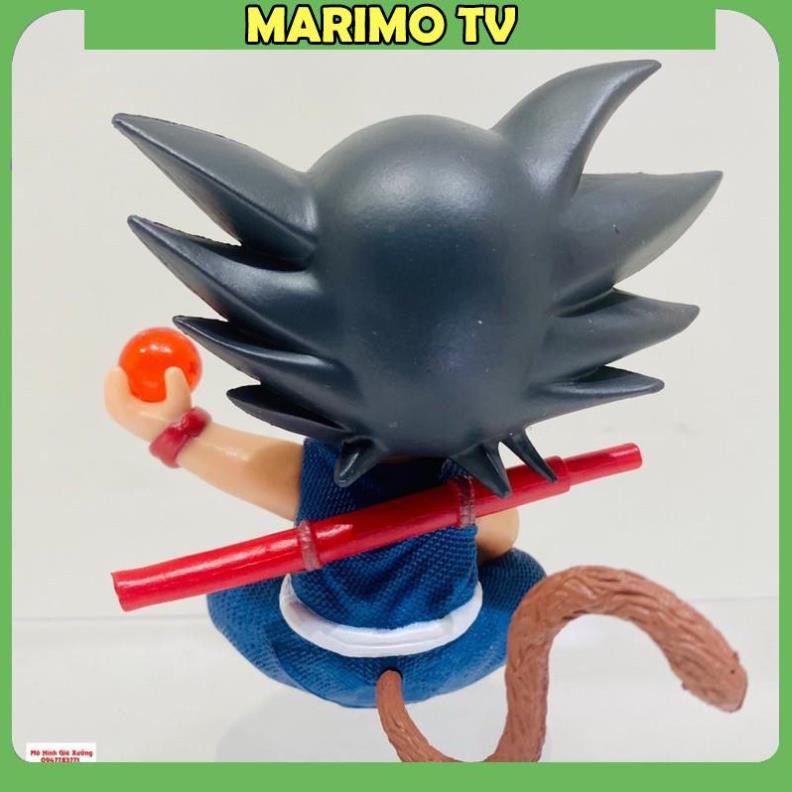 Mô hình Son Goku Dragon Ball cầm ngọc rồng trong 7 viên ngọc rồng - tượng trang trí taplo ô tô [MARIMO]