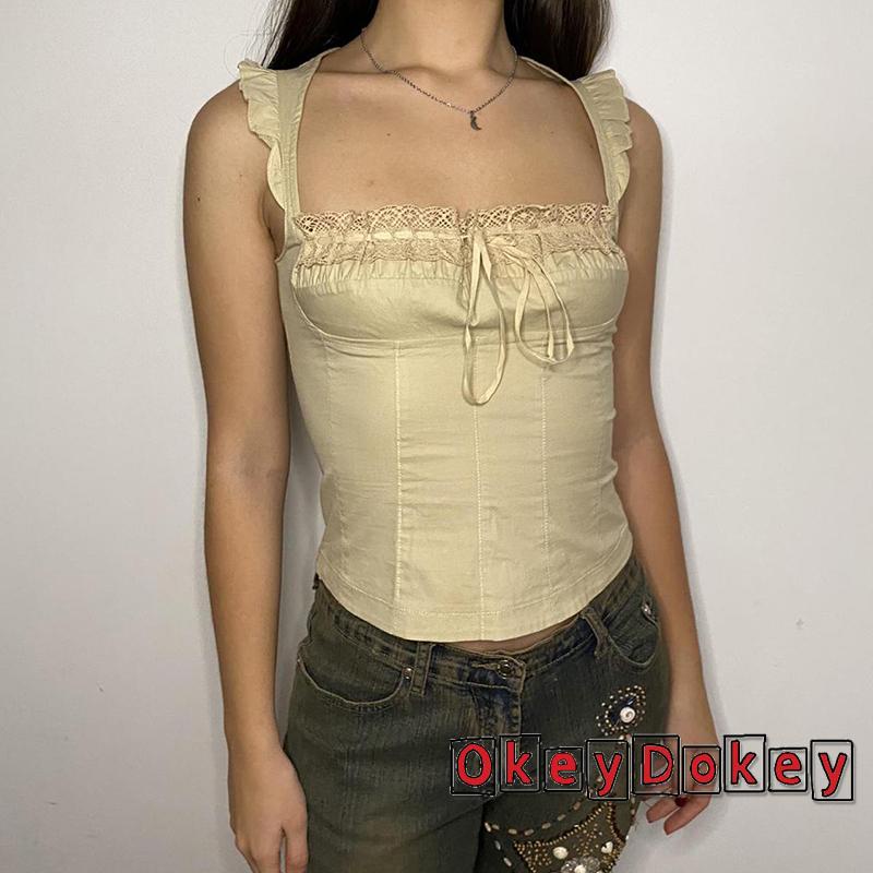 Áo Thun Crop Top Cổ Tròn Phối Nơ Phong Cách Hàn Quốc Cổ Điển Thời Trang Cho Nữ y2k