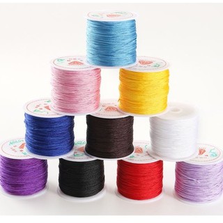 dây dù , dây ngọc xỏ hạt đan vòng cuộn 45met size 0.8mm