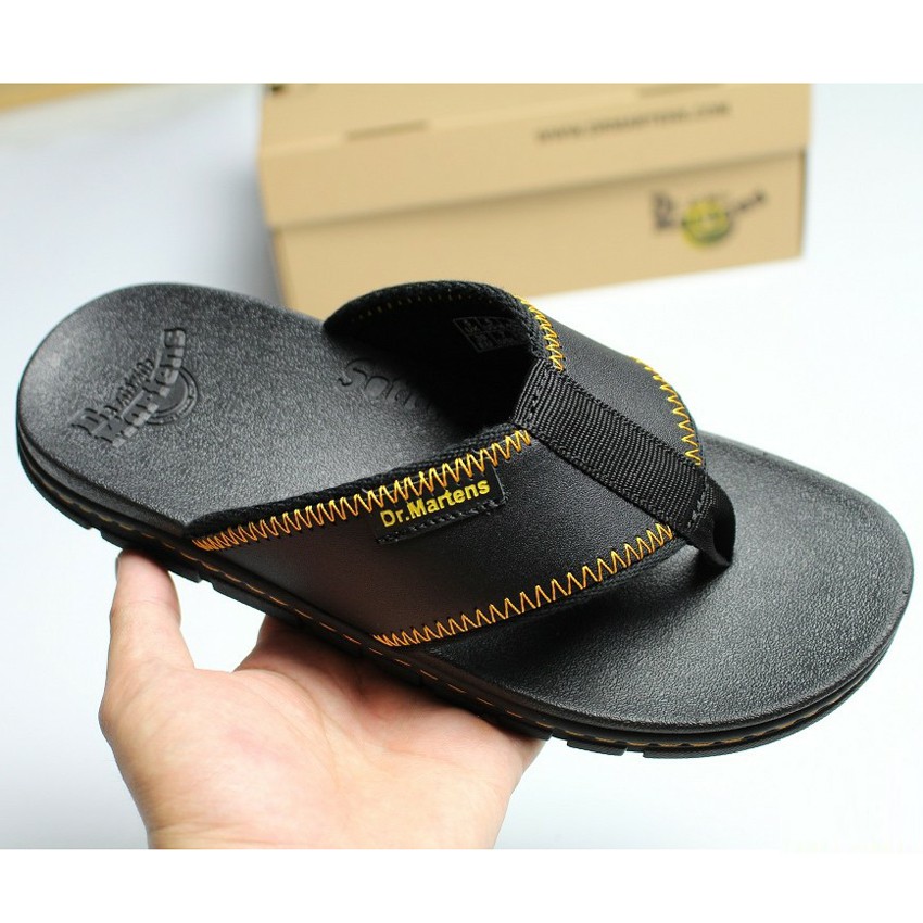 Dép Da Nam Quai Kẹp Dép Dr Martens Athens Thong Thailan Full Hộp 65Dr6