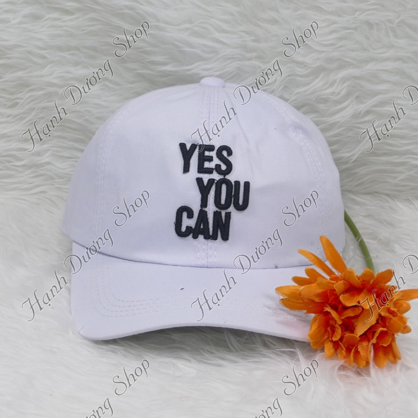 Mũ kết nam nữ vải kaki thêu chữ phong cách thời trang phù hợp cả nam lẫn nư