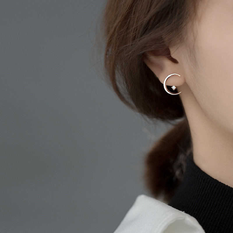 Bông Tai Thời Trang Bằng Hợp Kim Có Đính Đá Quý Phái