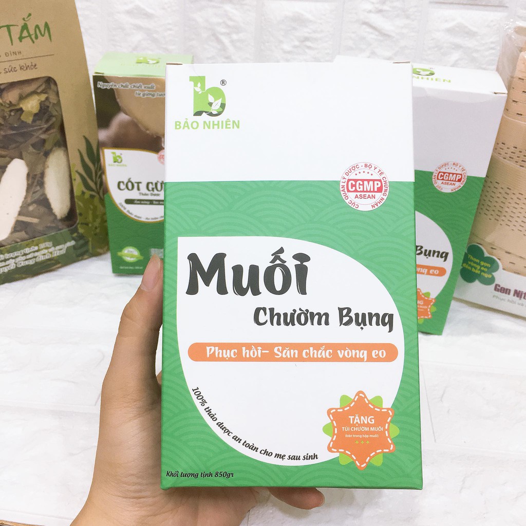 Muối chườm bụng thảo dược bảo nhiên [Sukem Store]