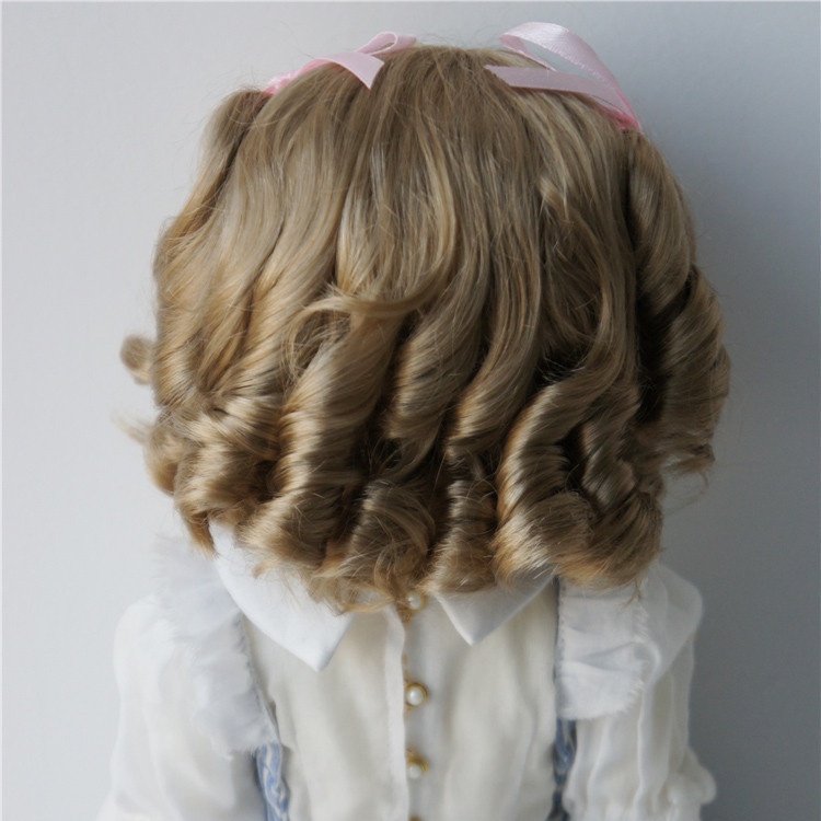 Tóc Giả Xoăn Dài Cho Búp Bê BJD/SD 6-9inch 1/3 1/4 1/6