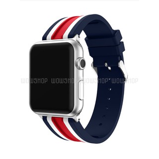 Dây New sports Apple Watch | Navi Trắng Đỏ