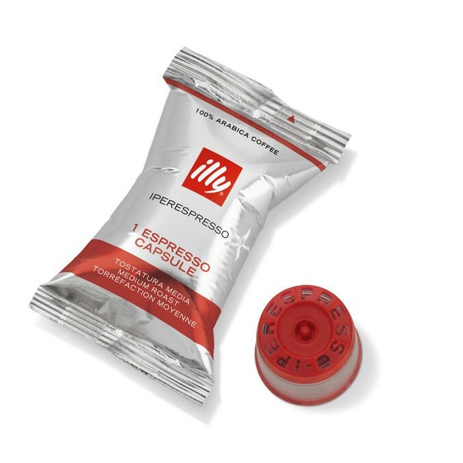 CÀ PHÊ VIÊN NÉN ILLY COFFEE IPERESPRESSO CAPSULE SINGLES MEDIUM ROAST – 100 CAPSULES/ BOX