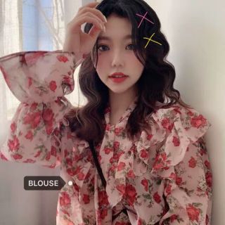 (ODER) Áo voan hoa nhí bánh bèo