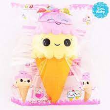 Đồ chơi Squishy cây kem ốc quế xinh xắn giảm căng thẳng - kem ốc quế 22cm kèm bao bì