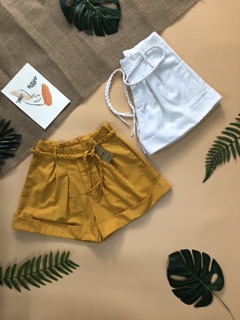 QUẦN SHORT LƯNG CAO LINEN