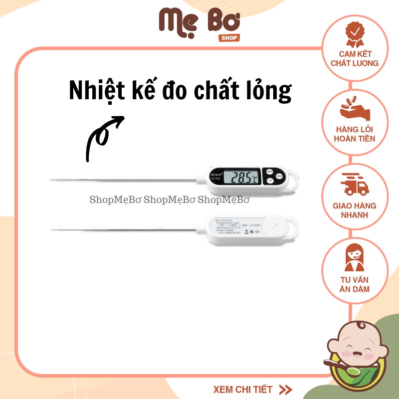 NHIỆT KẾ ĐO NHIỆT ĐỘ ĐỒ ĂN/ SỮA/ CHẤT LỎNG