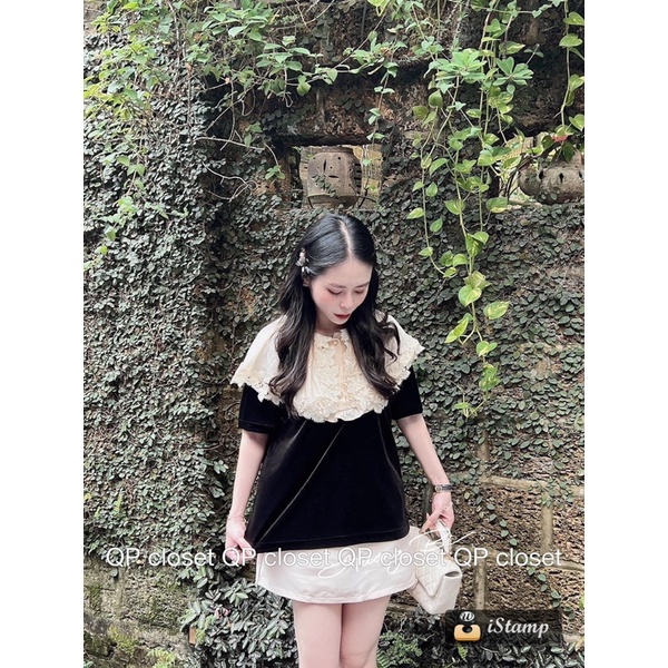 Áo nhung cổ tơ bèo chuẩn QP