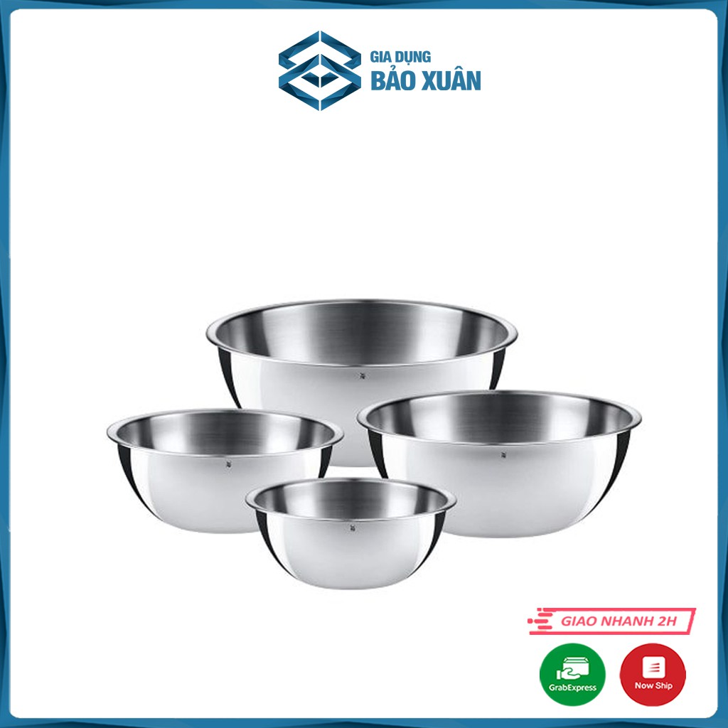 Set 4 âu inox WMF GOURMET Âu trộn bột WMF Gourmet chất liệu inox không gỉ.