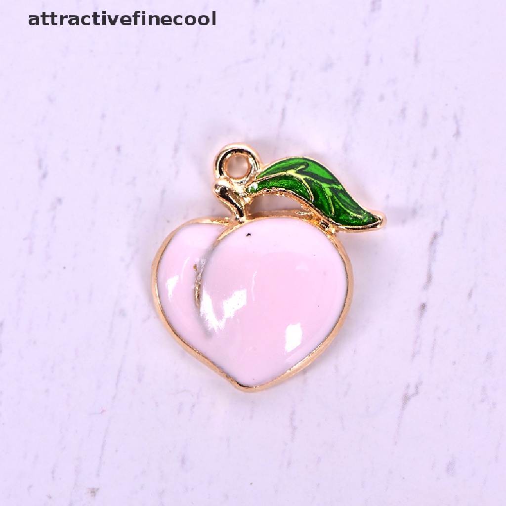 Set 10 Mặt Dây Chuyền Hình Trái Đào Bằng Hợp Kim Độc Đáo