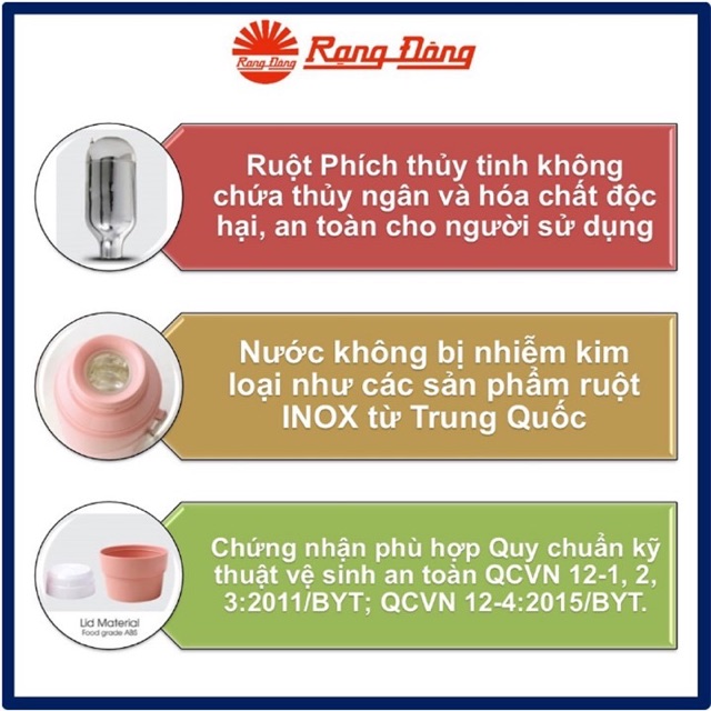 Bình giữ nhiệt  phích Rạng Đông  chính hãng