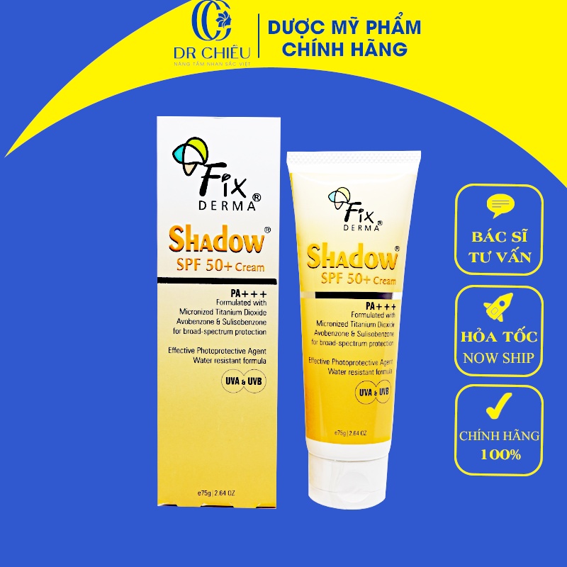 Kem Chống Nắng Shadow SPF 50+ (75g) - Gel Chống Nắng Shadow cho da mặt và toàn thân