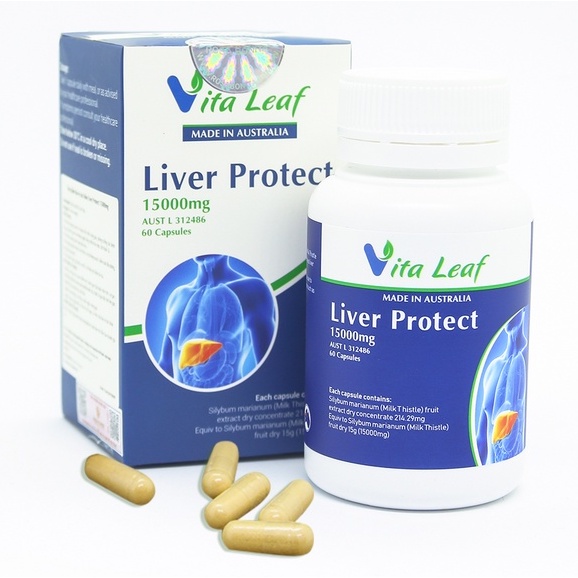 [Tặng VOUCHER] Giải Độc Gan Liver Protect 15000 mg Hộp 60 viên [Úc]