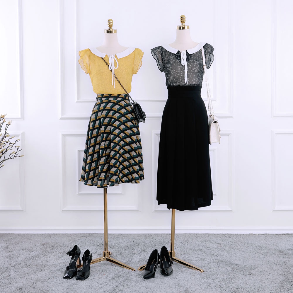 Áo sơ mi nữ cách điệu, vải voal, mỏng, nhẹ, nữ tính, hàng chính hãng cao cấp TK Fashion - SMK785