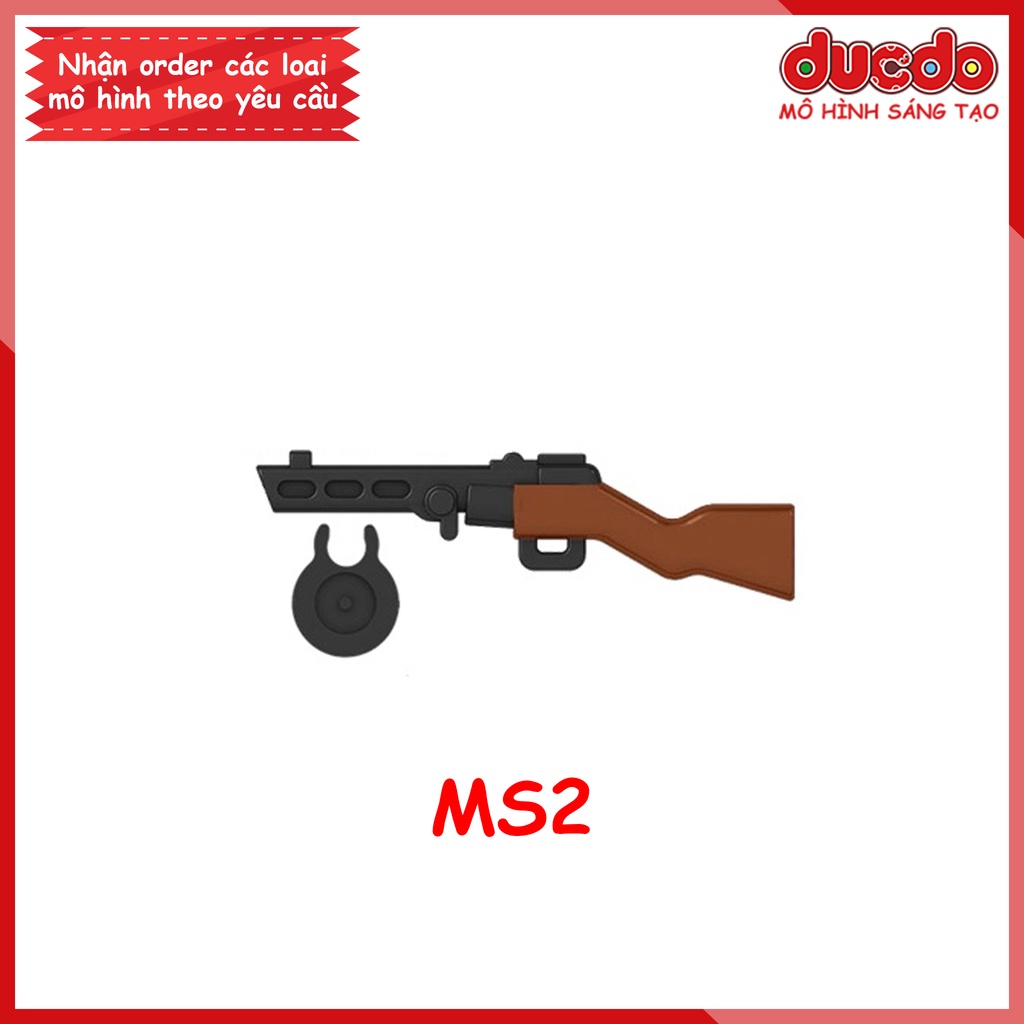 Phụ kiện trang bị vũ khí siêu chất - Đồ chơi Lắp ghép Mini Minifigures Army lính Mô hình ww2