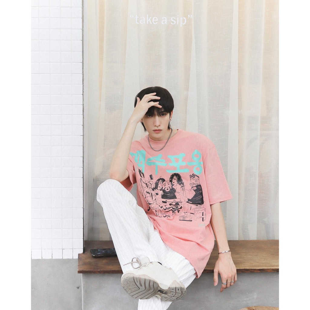 Áo Thun Unisex Bad Habits Daddy Hood Hồng 100% Cotton - Local Brand Chính Hãng | BigBuy360 - bigbuy360.vn