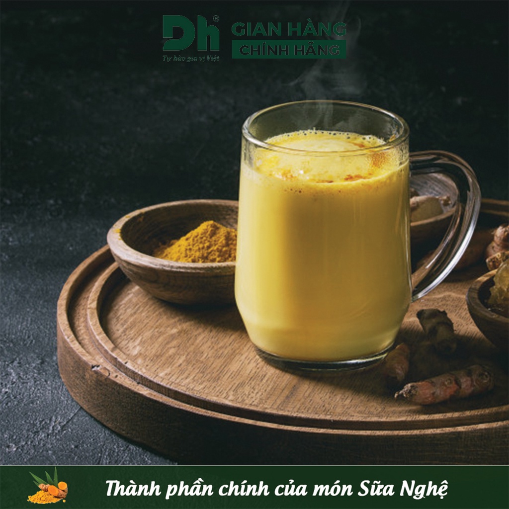 Bột nghệ nguyên chất Natural DH Foods chế biến thực phẩm 40gr