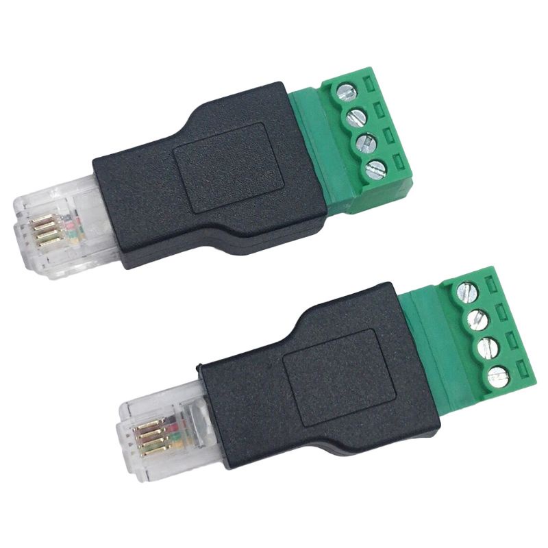 ✿ Đầu Kết Nối Mạng RJ11 4P 4C Male Sang 4 Pin