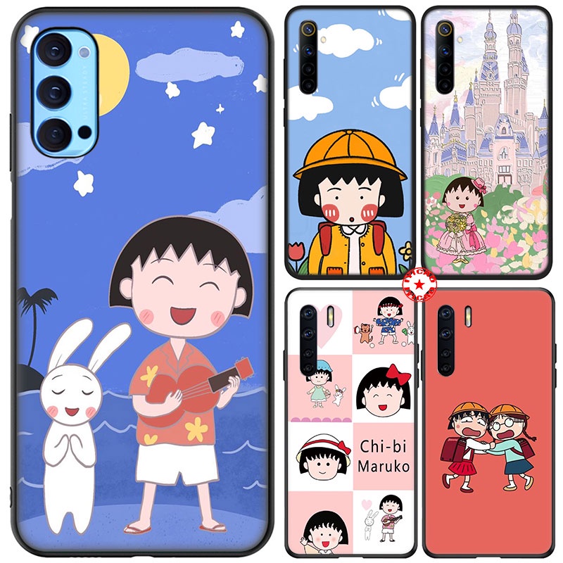 Ốp điện thoại họa tiết hoạt hình Chibi Maruko Chan cho OPPO RENO 5 5F 5K FIND X3 PRO LITE PLUS NEO UOL25