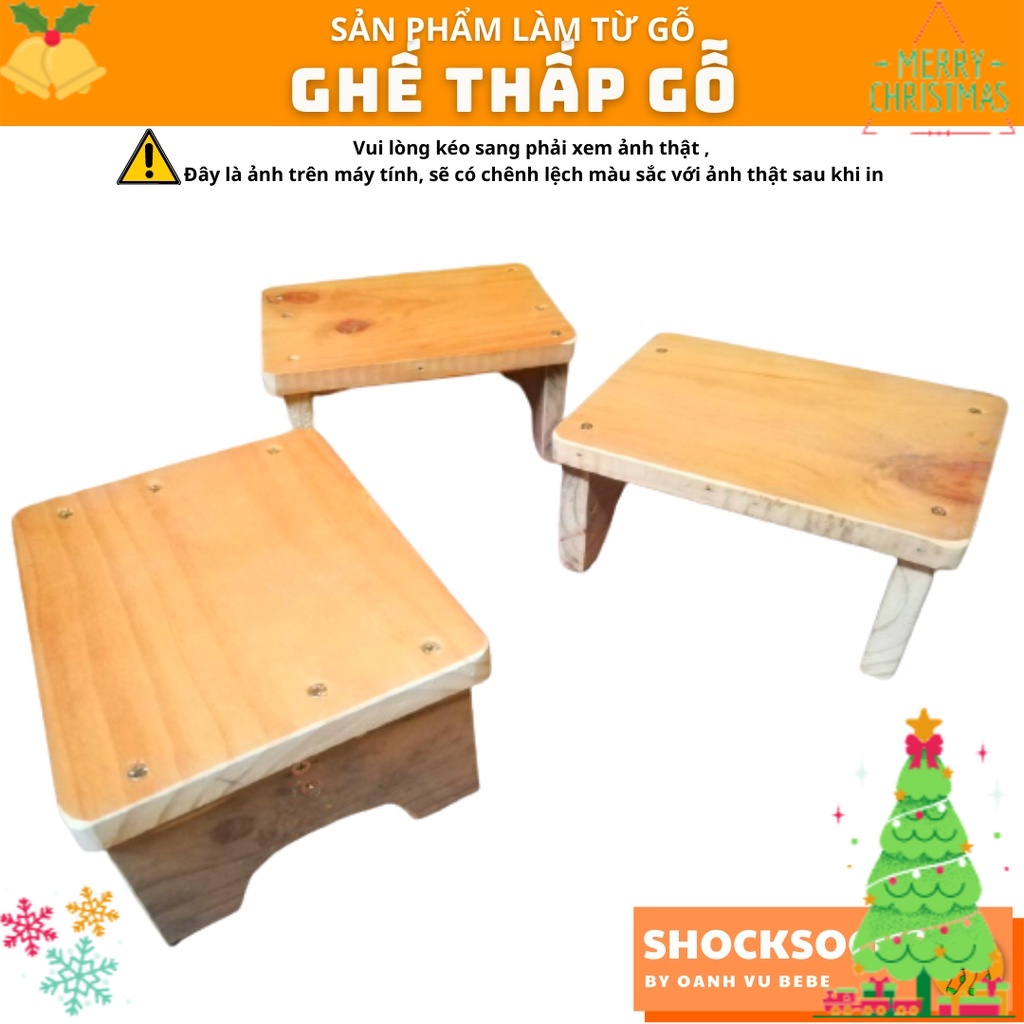 1 CÁI GHẾ GỖ DÁNG THẤP