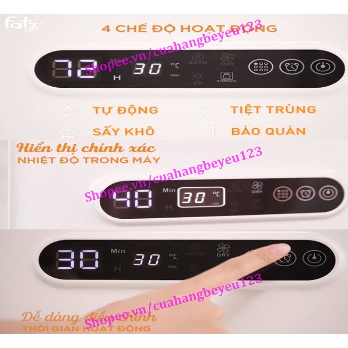 Máy tiệt trùng sấy khô UV cao cấp Fatzbaby Fatz Super 2 - FB4706SL