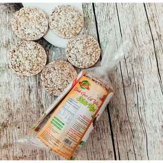 Bánh gạo lức Yến Mạch Hellorice - gói 120g - không đường thích hợp cho người ăn kiêng, tiểu đường, tập gym