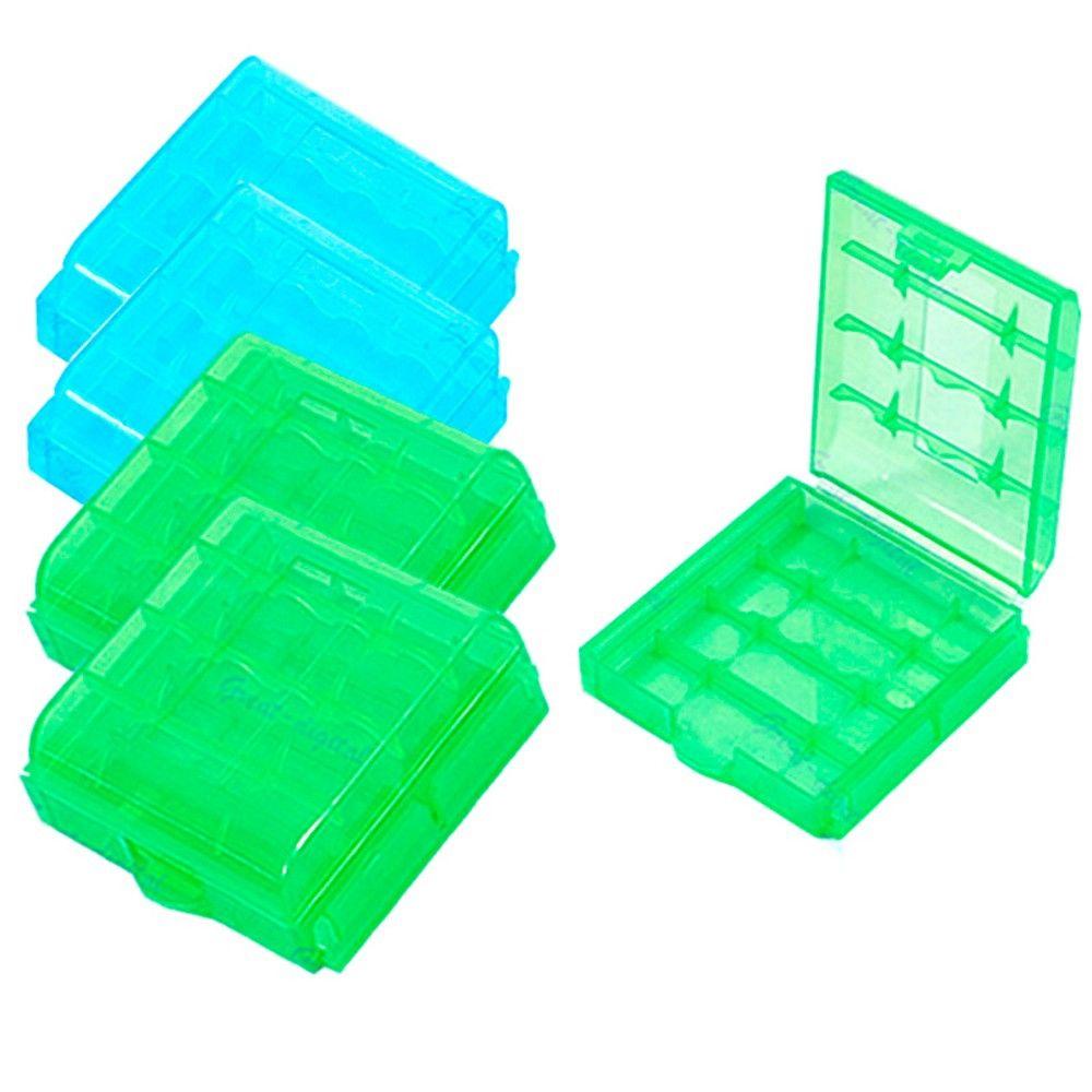 Set 4 Hộp Nhựa Cứng Đựng Pin AA AAA Tiện Dụng