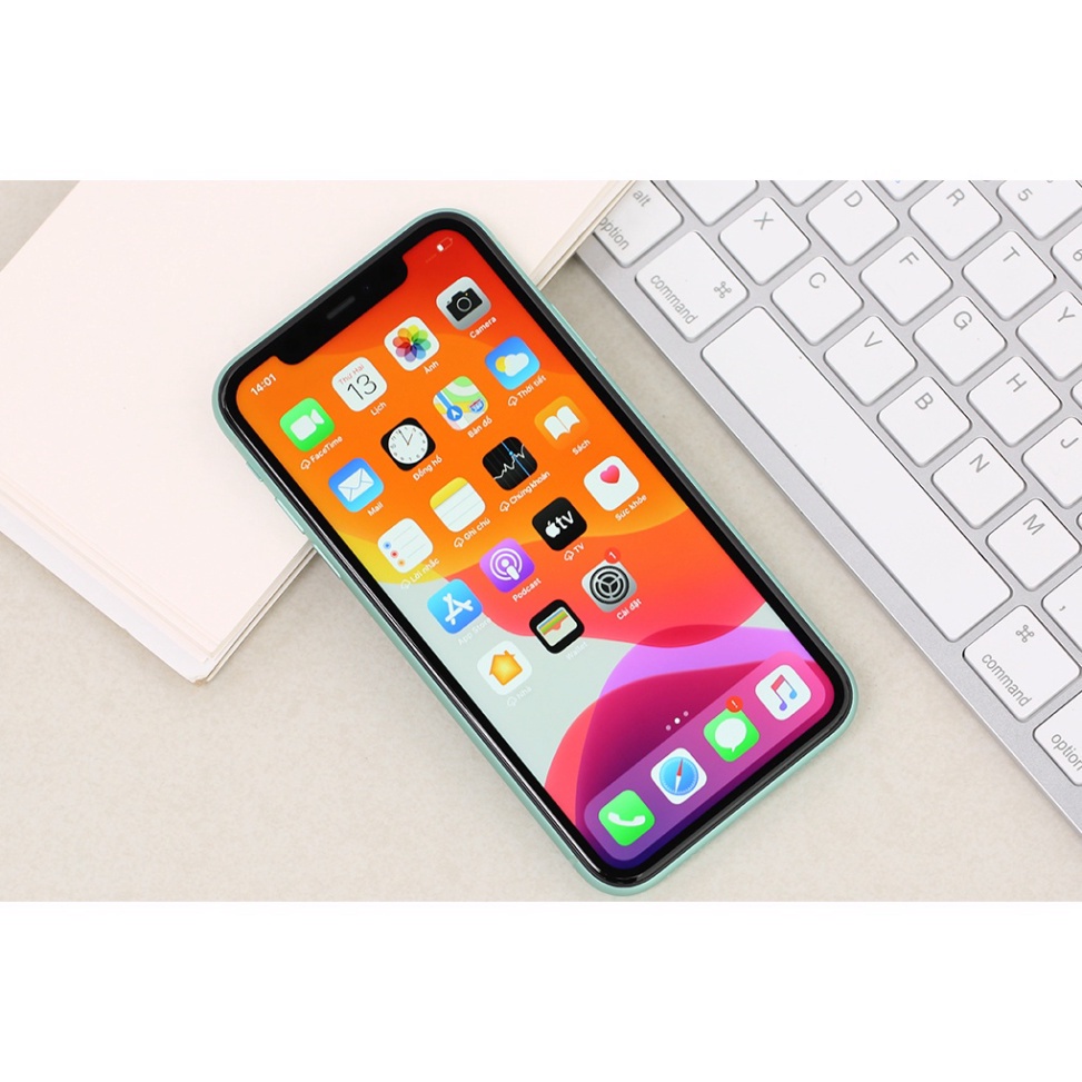 Điện thoại lphone 11 mầu xanh ram 4g/128gb nguyên seal bảo hành 12 tháng